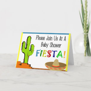 Mexican Fiesta Baby Shower Invitations