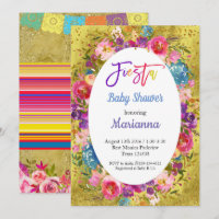 Mexican Fiesta Baby Shower Party Invitation