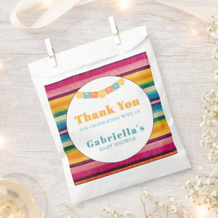 Mexican Fiesta Baby Shower Thank You Favour Bags