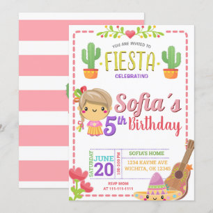 MEXICAN FIESTA BIRTHDAY INVITATION