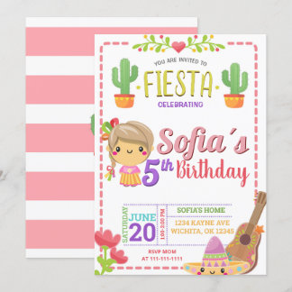 MEXICAN FIESTA BIRTHDAY INVITATION