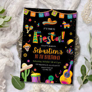 Mexican Fiesta Birthday Party, Cinco De Mayo party Invitation