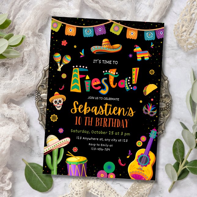 Mexican Fiesta Birthday Party, Cinco De Mayo party Invitation (Creator Uploaded)