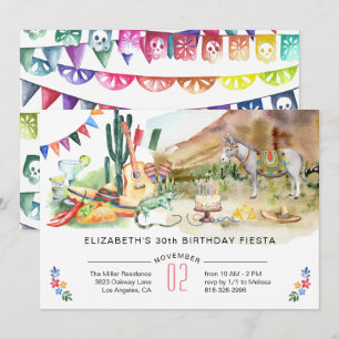 Mexican Fiesta Birthday Party Invitation
