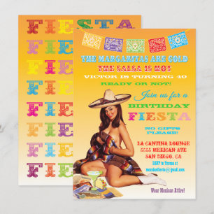 Mexican Fiesta Birthday Party Invitation