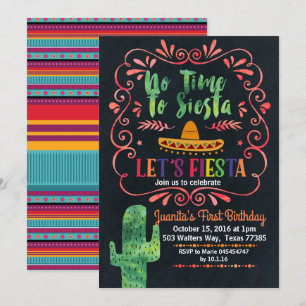 Mexican Fiesta Birthday Party Invitation