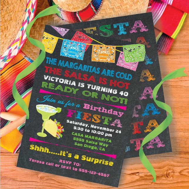 Mexican Fiesta Birthday Party Invitation (Creator Uploaded)