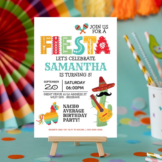 Mexican Fiesta Birthday Party Invitation (Creator Uploaded)