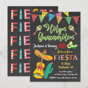 Mexican Fiesta Birthday Party Invitation