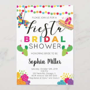 Mexican Fiesta Bridal Shower Invitation