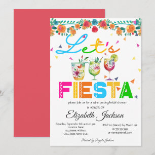 Mexican Fiesta Bridal Shower Invitation