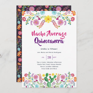 Mexican FIESTA Bridal Shower Invitation Folk Art