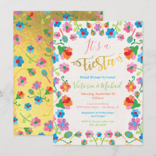 Mexican Fiesta Bridal Shower Invitations