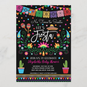 Mexican Fiesta Cinco De Mayo Baby Shower Invitation