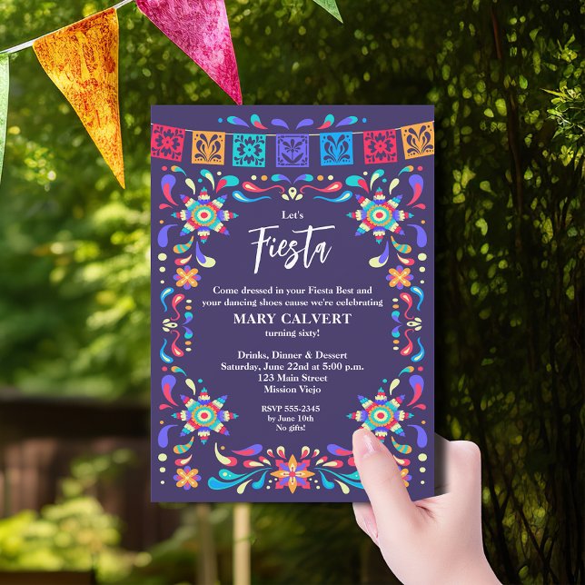 Mexican Fiesta Cinco de Mayo Birthday Party Invitation (Mexican Fiesta Cinco de Mayo Birthday Party Invitations)