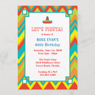 Mexican Fiesta Cinco De Mayo Invitation