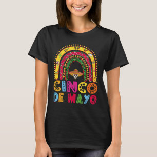 Mexican Fiesta Cinco De Mayo Rainbow Costume Boys T-Shirt