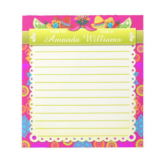 Mexican Fiesta Colourful Cutout Notepad