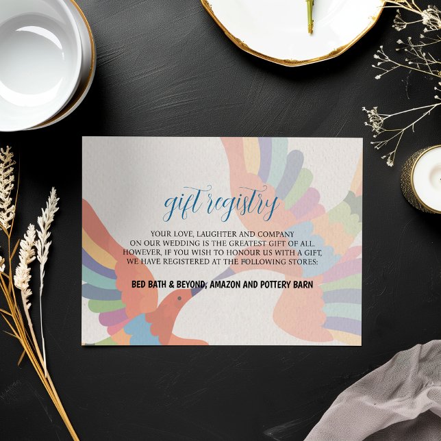 Mexican Fiesta Colourful Floral Modern Boda Weddin Enclosure Card (Mexican Fiesta Colorful Floral Modern Boda Wedding Enclosure Card)