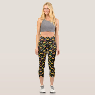 Mexican Fiesta & Día de Muertos  Capri Leggings