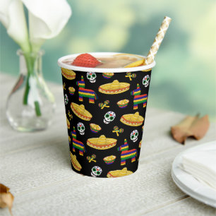 Mexican Fiesta & Día de Muertos  Paper Cups