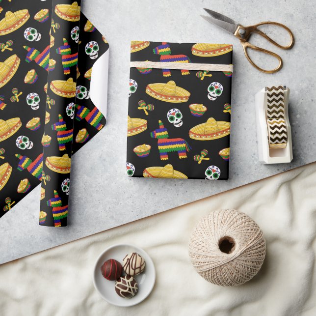 Mexican Fiesta & Día de Muertos Wrapping Paper (Crafts)