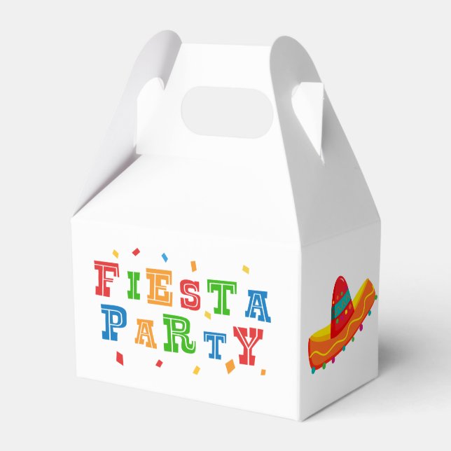 Mexican Fiesta Favour Box (Front Side)