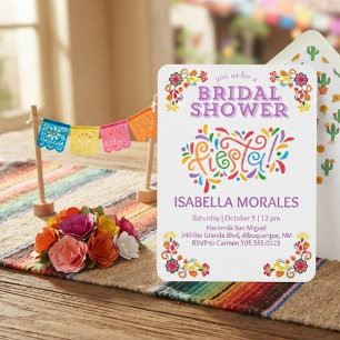 Mexican Fiesta Floral Bridal Shower Invite