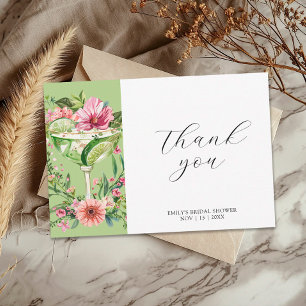 Mexican Fiesta Floral Bridal Shower Thank You Card