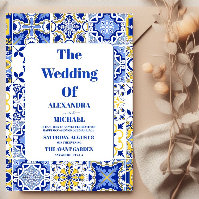 Mexican Fiesta Folkart Floral Wedding Invitation (Creator Uploaded)