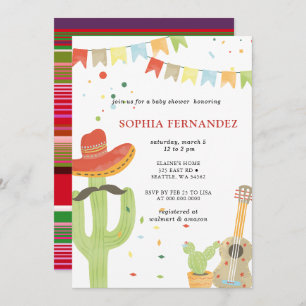 Mexican Fiesta Gender Neutral Baby Shower Invitation
