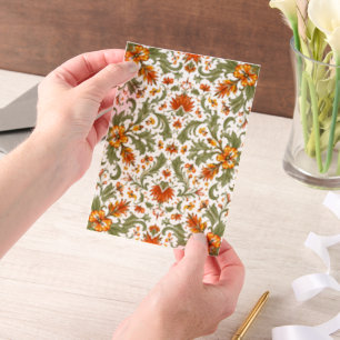 Mexican Fiesta Green Talavera Vellum Invitations