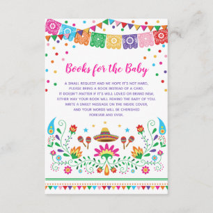 Mexican Fiesta Little Senorita Baby Bring a Book Enclosure Card