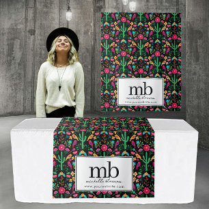 Mexican Fiesta Logo  Business Table Runner Banner Tapestry