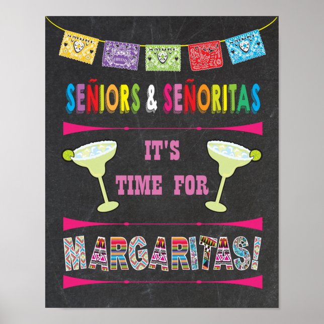 Mexican Fiesta Margarita time Poster (Front)