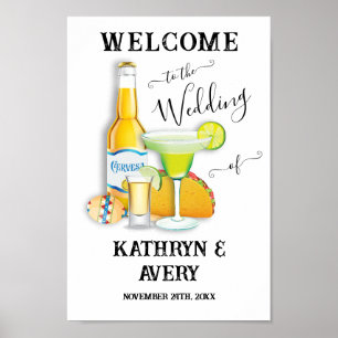 Mexican Fiesta Margarita Welcome Sign