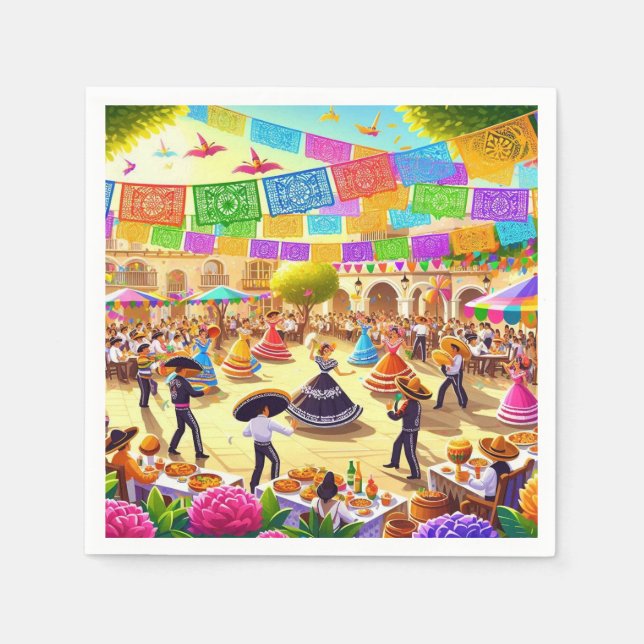 Mexican Fiesta Napkin (Front)