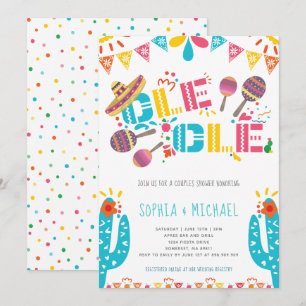 Mexican Fiesta Ole Ole Couples Engagement Fiesta Invitation
