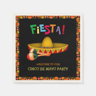 Mexican Fiesta or Cinco de Mayo Napkin