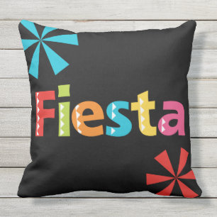 Mexican Fiesta Outdoor Pillow