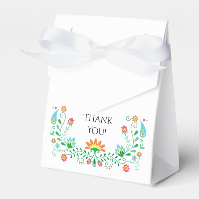 Mexican Fiesta Party Favour Box (Front Side)
