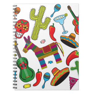 Mexican Fiesta Party Images Notebook