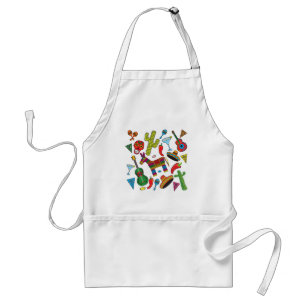 Mexican Fiesta Party Images Standard Apron