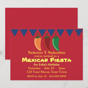 Mexican Fiesta Party Invitation