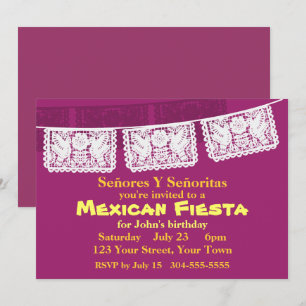 Mexican Fiesta Party Invitation