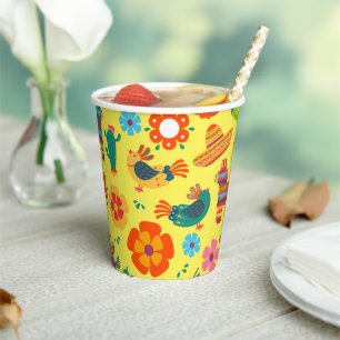 Mexican Fiesta Party Paper Cups