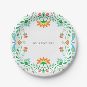 Mexican Fiesta Party Paper Plates