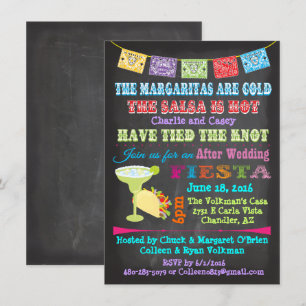 Mexican Fiesta Post Wedding Invitation