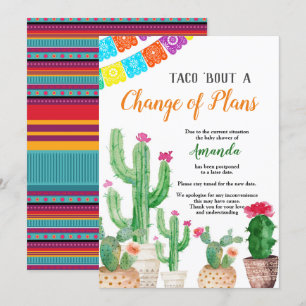 Mexican Fiesta Postponed Baby Shower Announcement