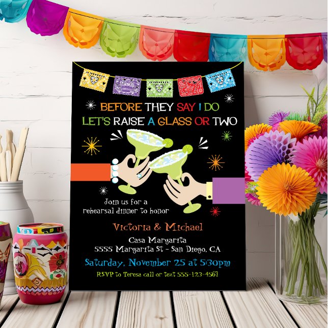 Mexican Fiesta Rehearsal Dinner Invitation (Creator Uploaded)